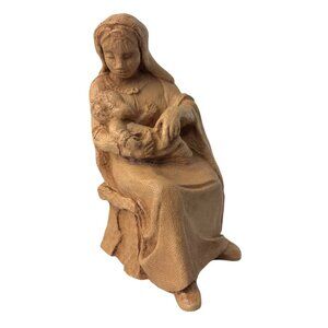 Abbey Press Virgin Mary Jesus Nativity Figurine St. Meinrad Vintage 70s